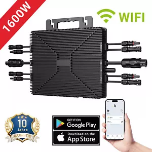 1600W WIFI Solar Wechselrichter APP für Balkonkraftwerk (drosselbar auf 800W) - Bild 1 von 17