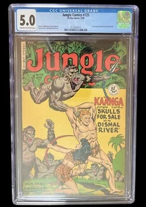 Jungle Comics #125 CGC 5.0 Kaanga 1950 cremefarbene/cremeweiße Seiten - Bild 1 von 5
