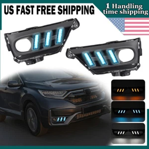 LED Front Bumper Driving Fog Lights Lamp Turn Signal DRL For Honda CRV 2020~2022 - Bild 1 von 14