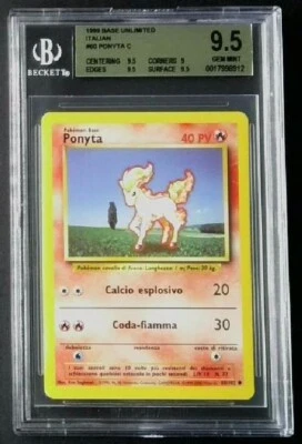 Italian Ponyta 060/102 Base Set Regular BGS 9.5 - Image 1 of 2
