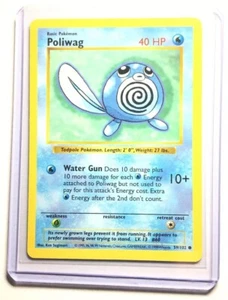 POLIWAG - 59/102 - SHADOWLESS Base Set - Pokemon Card - EXC / NM - Picture 1 of 1
