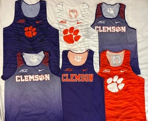 Authentic Clemson Tigers Track Top Team Issue Mens M Nike ACC XC Cross Country - Picture 1 of 17
