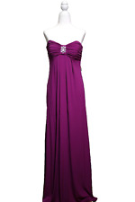 NWT De Laru Magenta Gown Size 5/6 - Strapless Party Dress - Crystal Accents