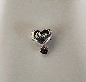 AUTHENTIC PANDORA THANK YOU MUM HEART CHARM #789372C00 - Picture 1 of 3