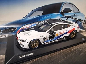 NEW BMW MINIATURE M8 GTE MOTORSPORT LIVERY DIECAST MODEL 1:18 80435A51946 - Picture 1 of 11