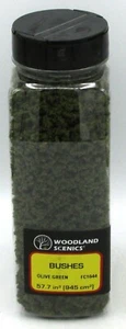 WOODLAND SCENICS BUSHES - OLIVE GREEN #1644 - SHAKER BOTTLE - Picture 1 of 2