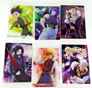 Hunter x Hunter Itajaga Card set 6 lot Gon Kurapika Hisoka Chrollo Feitan Silva - Picture 1 of 2