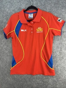 GC Gold Coast Suns Women’s Size 10 Member Red Polo Shirt AFL Collared Logo Tee - Picture 1 of 13