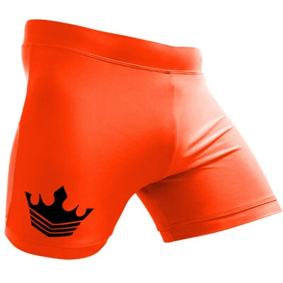 MEISTER VALE TUDO CROWN FIGHT SHORTS - NARANJA Compresión MMA BJJ Muay Thai NUEVO Foto 1 de 3