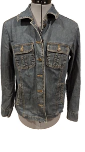 Croft & Barrow Women's Size Small Dark Wash Stretch Classic Jean Jacket - Picture 1 of 7
