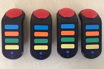 4 Wireless Buzzer  Ersatzbuzzer  PS3 - Playstation auch für PS2 | TOP - Bild 1 von 4