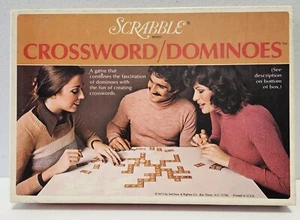 Vintage 1975 Scrabble Crossword Dominoes Family Table Game 2-4 player- COMPLETE - Picture 1 of 3