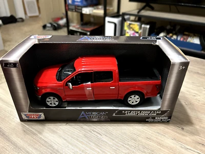 Ford F-150 Lariat 2019 camioneta pickup Motor Max doble cabina diecast 1/24-1/27 Foto 1 de 3