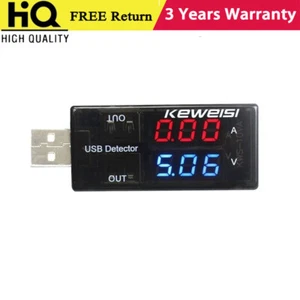KEWEISI USB Detector Digital Voltmeter Ammeter Gauge w/ Dual Display Screen - Picture 1 of 5