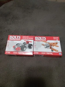 RACE CAR & BIPLANE Erector Building Kits By Meccano Kids Educational Toy NEW - Picture 1 of 2