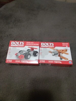 RACE CAR & BIPLANE Erector Building Kits By Meccano Kids Educational Toy NEW - Image 1 of 2