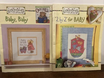 Leisure Arts Two Sue Dreamer Baby, Bay  Counted Cross Stitch Pattern Booklets - Image 1 of 4
