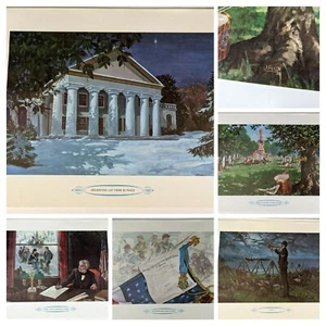 The Things That Endured 6 Civil War Prints 1961 Centennial J Flux 1959 Color Art - Picture 1 of 10