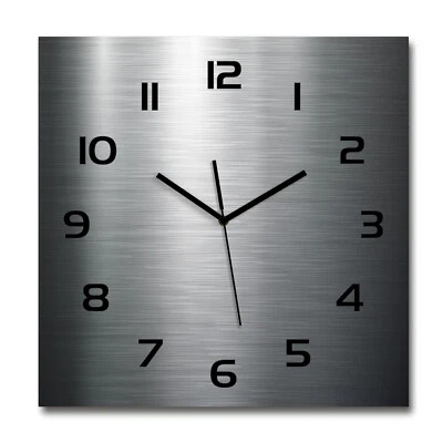 Tulup® Orologio Da Parete Vetro 60x60 cm - Priorità Bassa Metallica - Immagine 1 di 4