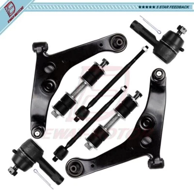 For 2002-2006 Mitsubishi Lancer 8PCS Front Lower Control Arms Sway Bars Tie Rods - Image 1 of 4