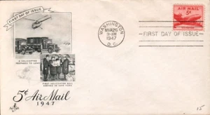 SCOTT#: C33 DC-4 SKYMASTER 5¢ MAR 26 1947 WASHINGTON DC FIRST DAY COVER FDC BX7 - Picture 1 of 1