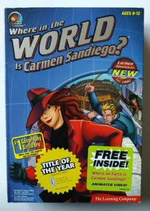 Where in the World is Carmen Sandiego (2001, PC CD ROM) SEALED Big Box PC - Picture 1 of 4