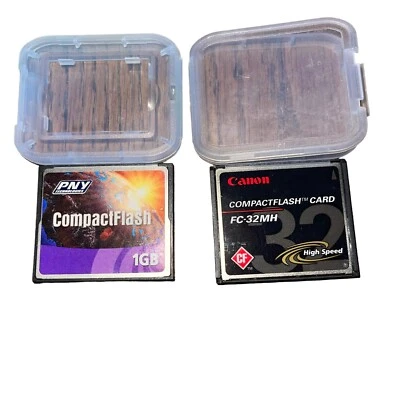 Canon FC-32MH High Speed CF Compact Flash Camera Memory Card - With Case + 1 - Image 1 of 2