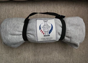 New Solheim Cup 2024 Sweatshirt Blanket Gray Portable Strap ⛳ - Picture 1 of 5