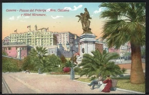 Hotel Miramare, Piazza del Principe, Genua. Alte Postkarte vor 1914. Gratis Versand - Bild 1 von 1
