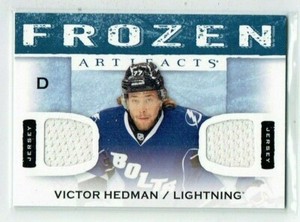 14-15 UD Upper Deck Artifacts  Victor Hedman  Dual Jerseys
