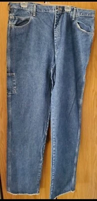 Bulwark Men’s Carpenter Jeans Blue Flame Resistant  44 X 36 - heavy Denim - Image 1 of 4