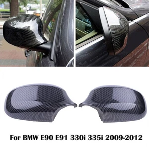 Carbon Fiber Mirror Cover For BMW 3Series E90 Facelift 328i 323i 335d 335i 09-12 - Bild 1 von 7