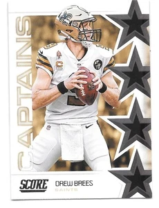 2019 Score Football DREW BREES Captains -NEW ORLEAN SAINTS- #FS-2 - Picture 1 of 1