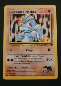 Gym Challenge #072/132 Giovanni's Machop - Picture 1 of 2