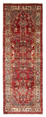 Alfombra de corredor tradicional oriental vintage anudada a mano de 3'10" x 10'8" Foto 1 de 4