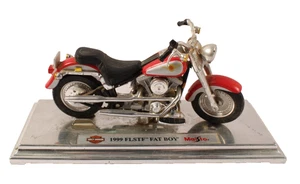 Maisto Harley-Davidson 1999 FLSTF Fat Boy 1:18 Scale Bike Motorcycle No Box - Picture 1 of 6