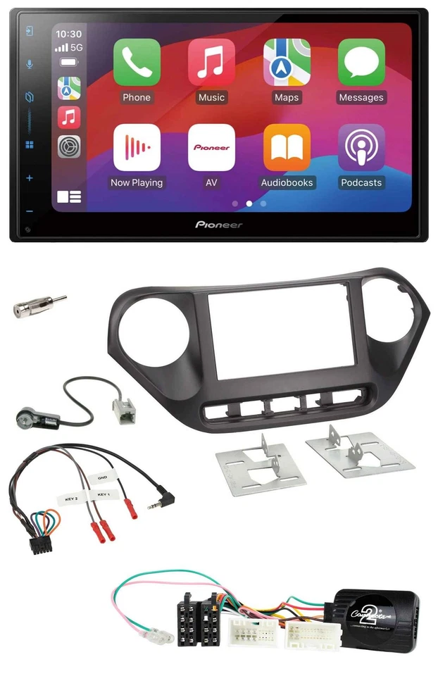 Pioneer DAB USB Lenkrad Bluetooth 2DIN Autoradio für Hyundai i10 ab 2014 - Bild 1 von 4