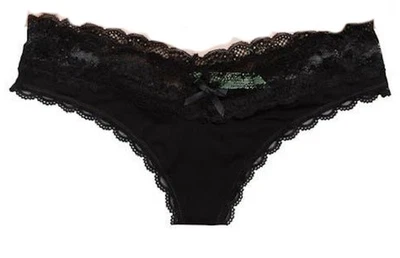 NUEVO SIN ETIQUETAS Honeydew S Ahna Tanga Panty Ropa Interior Negro 121662 Foto 1 de 2