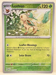 Leafeon Reverse Holo - SV06: Twilight Masquerade 011/167 - NM Pokemon - Picture 1 of 2