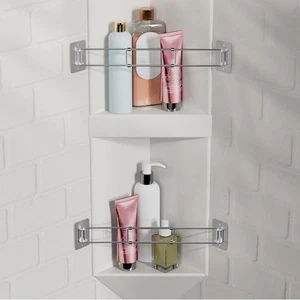 RV Shower Corner Storage Bar, 7.9-13.7 inches Bathroom Travel 2 Pack - Bild 1 von 9