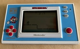 Nintendo Game & Watch 1988 Super Mario Bros Blue Handheld Tested Working Console