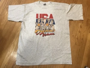 Herren Vintage 1992 NBA USAOlympic Dream Team Karikatur T-Shirt - Large - gebraucht - Bild 1 von 3