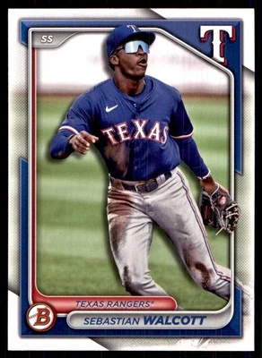 2024 Bowman Draft Sebastian Walcott Texas Rangers #BD-112 - Image 1 of 2