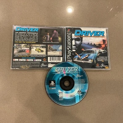 Driver (Sony PlayStation 1, 1999) Complete Black Label PS1 CIB - Image 1 of 4