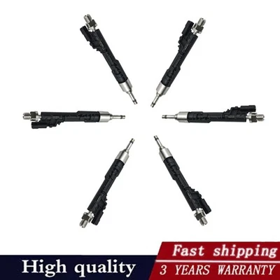 6x Inyector de combustible 13647597870 para BMW 335i 535i 640i 740i 740Li X1 X3 X5 X6 3,0 L Foto 1 de 4