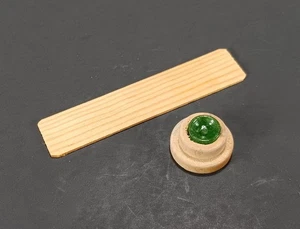 Christmas Carousel Disk Cup Glass Bearing w/ Wood Slat Pyramid Replacement - Picture 1 of 8