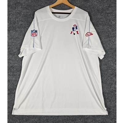 Nike NFL New England Patriots Dri-Fit Camiseta Para Hombre 3XL Blanco Pat Patriot Logo Foto 1 de 4