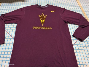 Arizona State Sun Devils Shirt Mens Large NCAA Football Nike Pullover Training~6 - Picture 1 of 9