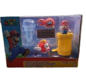 Nintendo Super Mario Sparkling Waters Diorama Set - New in Box, By Jakks - Picture 1 of 5