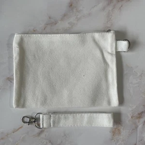 Sublimation Blank Cosmetic Bag, Linen Zip Bag for Sublimation, Double Sided Cos - Picture 1 of 6
